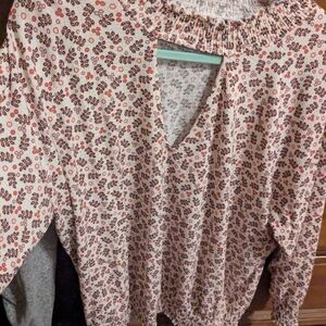 Torrid Floral Patterned Blouse